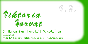 viktoria horvat business card